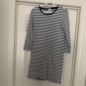 Navy Striped Box Dress